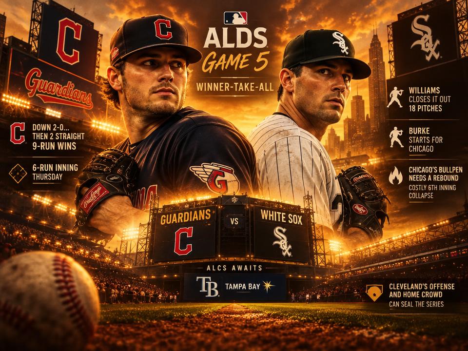 Guardians' Rally Sets Up Winner-Take-All ALDS Game 5 at Home