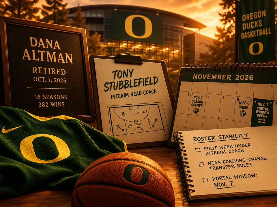 Oregon's Altman Exit Leaves Stubblefield With a 31-Day Test