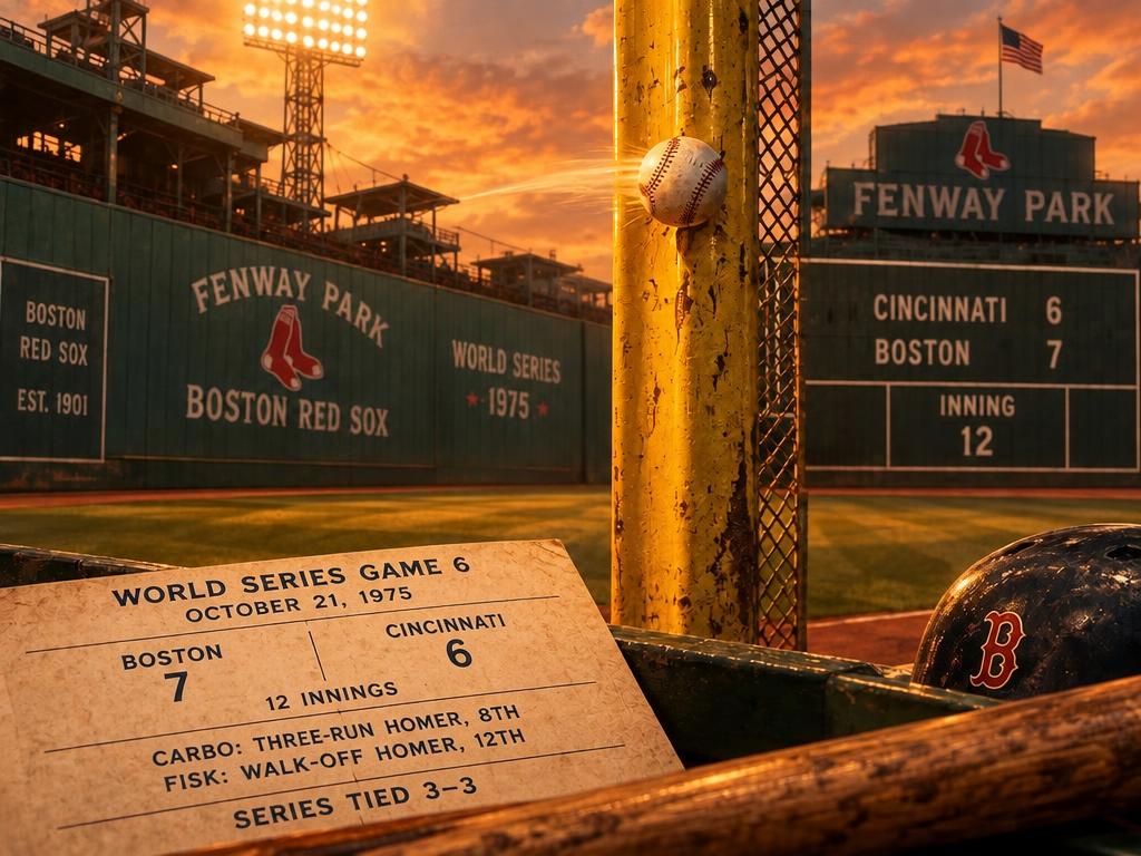 Carlton Fisk Keeps the Red Sox Alive in Game 6