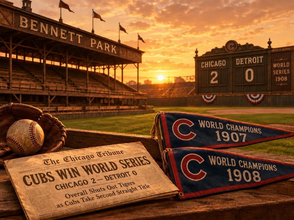 Cubs Win Back-to-Back World Series Titles in 1908
