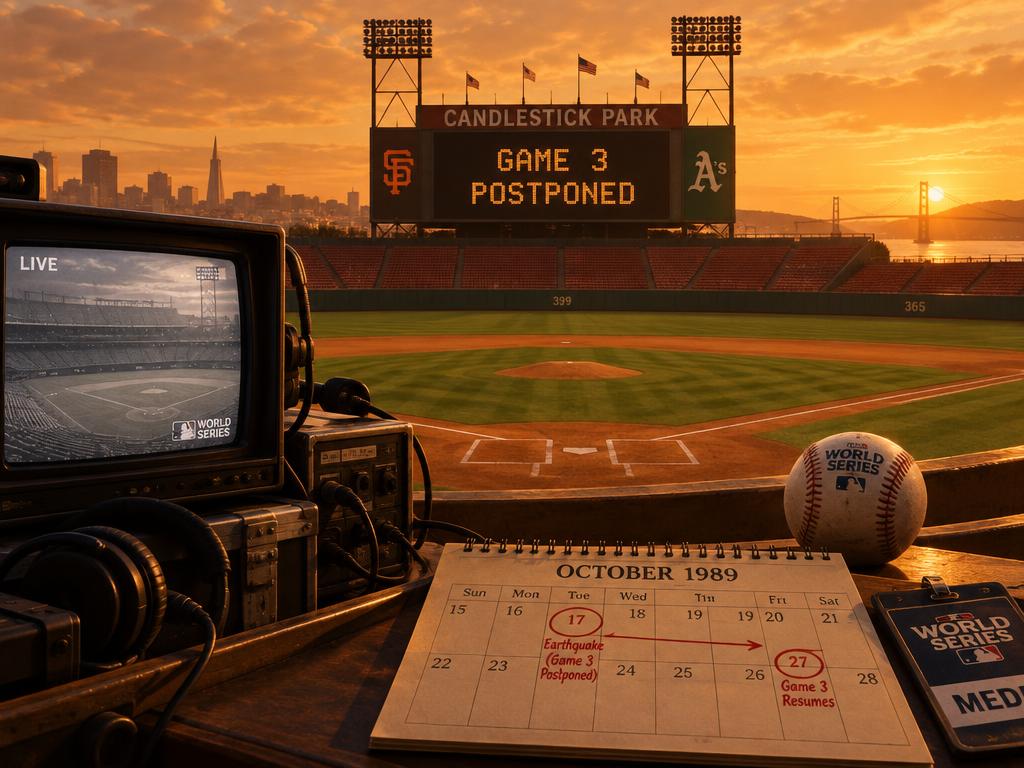 Earthquake Halts the 1989 World Series