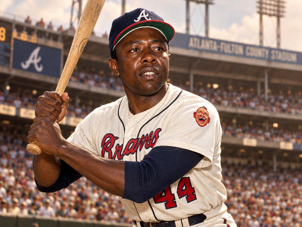 Hank Aaron Hits His 715th Home Run
