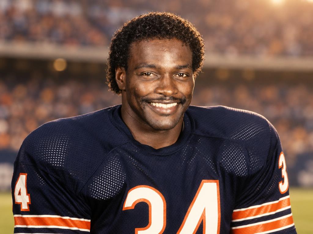 Walter Payton Passes Jim Brown's NFL Rushing Record